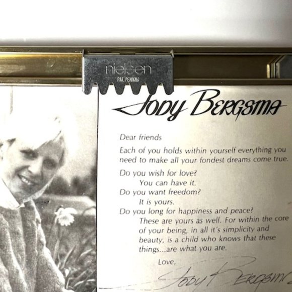 1987 Jody Bergsma Framed Watercolor Print - Motherhood - Picture 5 of 6